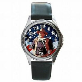 【送料無料】腕時計　ジョンウェイングリットアメリカカウボーイjohn wayne true grit american movie cowboy leather watch