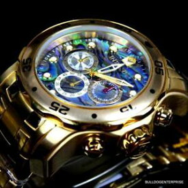 【送料無料】腕時計　プロダイバースキューバアワビクロノグラフウォッチinvicta pro diver scuba abalone 18kt gold plated chronograph 48mm watch