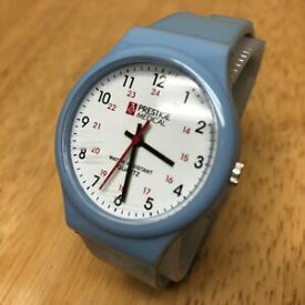 【送料無料】腕時計　ヴィンテージプレステージアナログクォーツウォッチバッターvintage prestige medical men lady blue white analog quartz watch hour~ batter