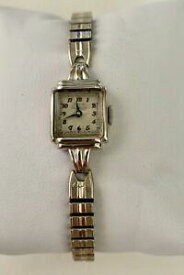 【送料無料】腕時計　ビンテージソリッドウォッチkホワイトゴールドvintage womens girard perregaux 17j wrist watch solid 14k white gold working