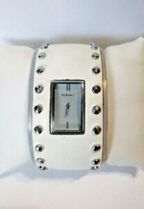 【送料無料】腕時計 レディースシルバーストーンクオーツカフブレスレットladies bcbg gl7005 silver tone quartz cuff bracelet watch 0194：hokushin