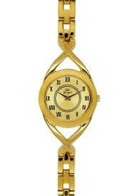 【送料無料】腕時計　ラウンドゴールドスチールブレスレットyonger amp; bresson womens dmp 149705 round gold ip steel bracelet watch