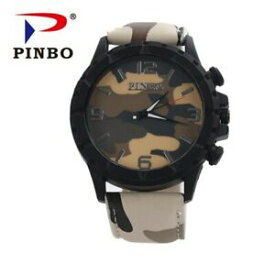 【送料無料】腕時計　ブランドカジュアルアーミーレザークォーツアナログ2017 famous brand casual camouflage army watches men leather quartz analo