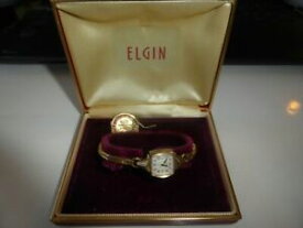 【送料無料】腕時計　レディース vintage elgin de luxe 17 jewels ladies wristwatch watch