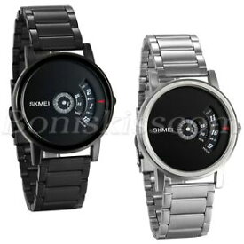 【送料無料】腕時計　mens fashion unique creative design stainless steel analog quartz wrist watch