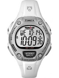 【送料無料】腕時計　スポーツウォッチtimex womens ironman t5k515 white resin quartz sport watch