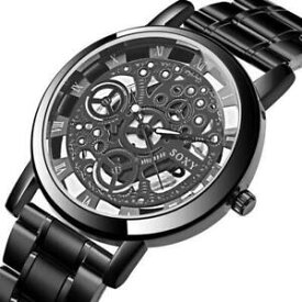 【送料無料】腕時計　メンズスケルトンクオーツアメリカmens skeleton quartz watch 360 mercantile, a trusted usa company