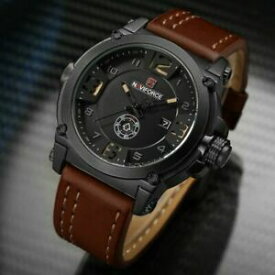 【送料無料】腕時計　ファッションスポーツレザークォーツfashion wristwatch watches men military sport waterproof leather quartz man male