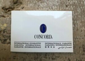 【送料無料】腕時計　ウォッチサービス＃concord watch internat guarantee warranty certificate blank service booklet 2