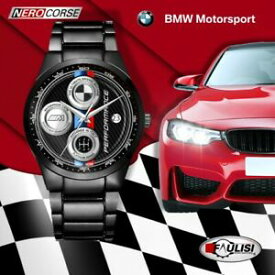 【送料無料】腕時計　ダスポーツパフォーマンスカーボンステンレスコルシカorologio da polso perfomance carbon sport stainless nero corse bmw uomo lucido