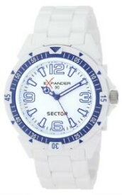 【送料無料】腕時計　セクターメンズエクスパンダプラスチックsector mens r3251197012 expander 90 unidirectional white plastic wristwatch