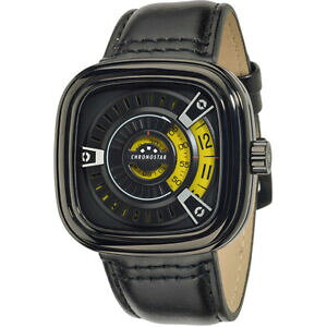 �y���������z�r���v�@�N���m�X�^�[�y���\���e���|orologio uomo chronostar by sector,archimede,nero,cinturino pelle,solo tempo