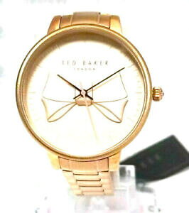 �y���������z�r���v�@�e�b�h�x�[�J�[���f�B�[�X�S�[���h���[�Y�g�[���E�H�b�`ted baker te15197006 ladies rosegoldtone case watch nwot