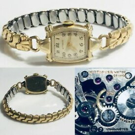 【送料無料】腕時計　アンティークアールデコウィットスイスマニュアルウォッチantique art deco wittnauer 5jh 17j swiss manual ladies wrist watch steampunk