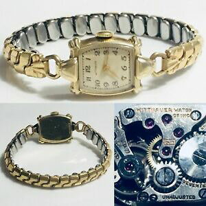 �y���������z�r���v�@�A���e�B�[�N�A�[���f�R�E�B�b�g�X�C�X�}�j���A���E�H�b�`antique art deco wittnauer 5jh 17j swiss manual ladies wrist watch steampunk