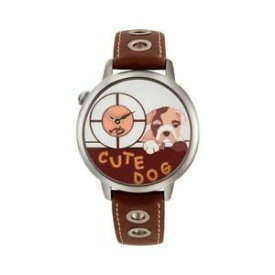 【送料無料】腕時計　ドナorologio donna braccialini tua 138bu pelle marrone cane dog 3d