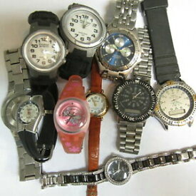 【送料無料】腕時計　トロンジョブロットダイバークロノグラフ10 pc armitron watch job lot diver now chronograph instalite joblot