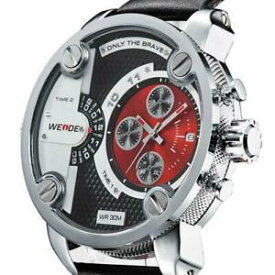 【送料無料】腕時計　ブランドメンズスポーツミリタリーレザーluxury brand weide quartz watch mens sports military leather watches men 30 met