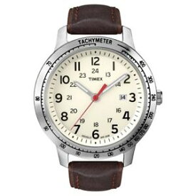 【送料無料】腕時計　ウィークエンダーブラウンレザースチールウォッチblem* timex weekender t2n637 brown leatherbrushed steel date watch indiglo