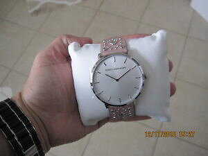 yzrv@xbJsNU[uXbgVo[P[X rebecca mink pink leather bracelet silver case women watch