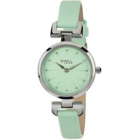 【送料無料】腕時計　ドナジョイベラペレヴェルデスワロフスキーサブメートルorologio donna breil tribe joy ew0241 vera pelle verde acqua swarovski sub 50mt