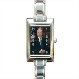 【送料無料】腕時計　ジョンマケインイタリアsenator john mccain rectangular italian charm watch