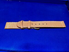 【送料無料】腕時計　クラシックビンテージステッチウォッチストラップclassic tan genuine pigskin 16mm vintage watch strap stitched nos 1960s