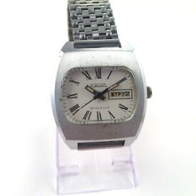 【送料無料】腕時計　ビンテージソゼンマイブレスレットソvintage soviet raketa windup watch dayamp;date bracelet ussr 1980s*us seller* 1297