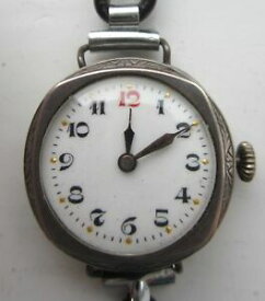 【送料無料】腕時計　シルバーアールデコスイスロンドンインポートsilver art deco wrist watch swiss made london hallmark gs amp; import date 1924