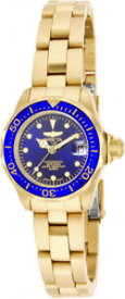 【送料無料】腕時計　プロダイバークォーツステンレススチールinvicta womens pro diver quartz 200m gold plated stainless steel watch 17036