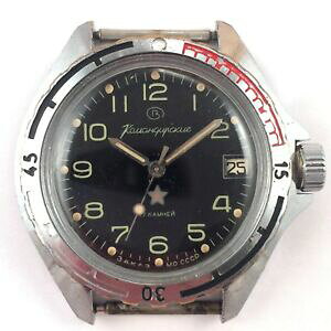 �y���������z�r���v�@�\�r�G�g���V�A���H�X�g�[�N�\�[���}�Csoviet russian vostok komandirskie mo ussr windup watch 1980s *us seller* 1334