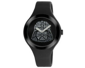 【送料無料】腕時計　スターウォーズブラックシリコンストラップケースダースベイダーロゴ