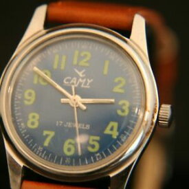 【送料無料】腕時計　ヴィンテージメンズジュネーブスイスvintage mens restored serviced 1970s 17j camy geneve swiss military wristwatch