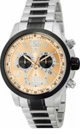 【送料無料】腕時計　invicta specialty 0079 mens round chronograph date rose gold tone analog watch