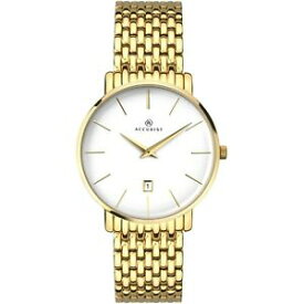 【送料無料】腕時計　メンズゴールドブレスレットアナログaccurist mens gold bracelet analogue watch 7160 rrp 14999