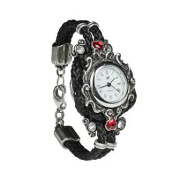 【送料無料】腕時計　ゴシックピュータースワロフスキークリスタルハートブレスレットalchemy gothic affiance swarovski crystal heart pewter bracelet watch