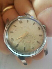 【送料無料】腕時計　ヴィンテージマニュアルvetta vintage watch 37mm orologio oversize carica manuale cal 210