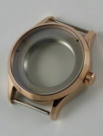【送料無料】腕時計　ローズゴールドケースサファイアboitier montre 41mm eta 2824 ou sw200 pvd rosegold cylin saphir watchcase