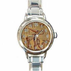 【送料無料】腕時計　エジプトレディースブレスレットウォッチakhenaten ancient egyptian temple pharoah king womens bracelet watch