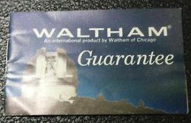 【送料無料】腕時計　ビンテージwaltham vintage warranty booklet 1972 top condition