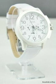 【送料無料】腕時計　ホワイトレザーマルチウォッチnwt watch guess white leather multifunction u11658g1