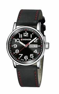 送料無料 腕時計 ウェンガースイスアーミーブラックメンズウォッチ 当店限定販売 数量限定セール