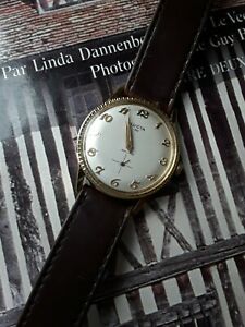 腕時計　ビンテージプラークmontre habille vintage lucta 202 plaqu or jaune