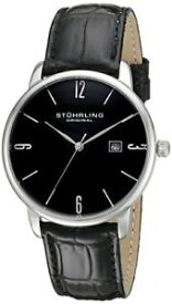 【送料無料】腕時計　オリジナルメンズステンレススチールアスコットレザーウォッチstuhrling original mens 997l 02 ascot stainless steel date leather watch