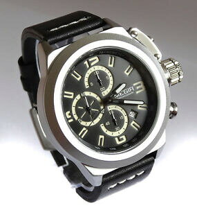 yzrv@NmOtTuEHb`48mm canteen chronograph naval aviators army military steel boat sub tw u watch
