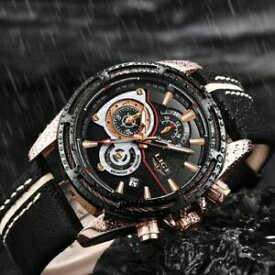 【送料無料】腕時計　メンズスポーツメンズクォーツmilitary watches luxury mens sports mens leather waterproof quartz wristwatch