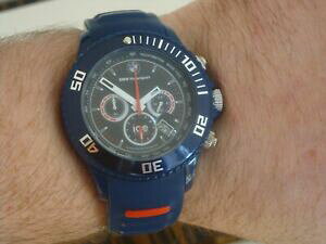 �y���������z�r���v�@�N���m�O���t���[�^�[�X�|�[�c�G�f�B�V�������f���� listinggents ice chronograph watch, bmw motorsport edition model 000842 blue rrp 149
