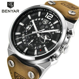 �y���������z�r���v�@�X�|�[�c�X�P���g���N���m�O���tbenyar sport men watches skeleton military chronograph gifts for him father son