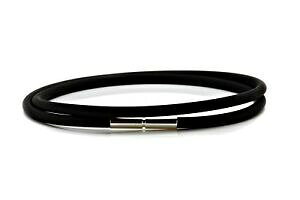 yzANZT[@lbNXSVo[uXbgpara hombredamas pulsera de goma 3 mmcierre de cierre de giro plata de leydoble envuelto