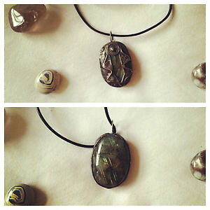 yzANZT[@lbNXy_glbNXnhCgnuevo anuncioun collar y colgante labradorita luces hecho a mano artesanal nica